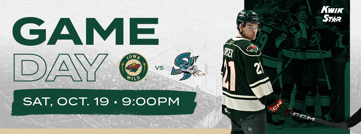 GAME PREVIEW: IOWA WILD AT SAN JOSE BARRACUDA