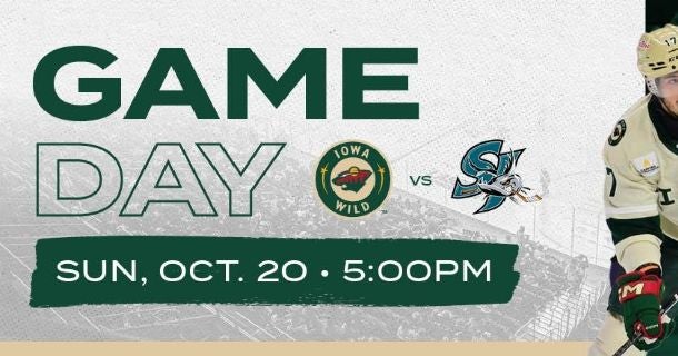 GAME PREVIEW: IOWA WILD AT SAN JOSE BARRACUDA