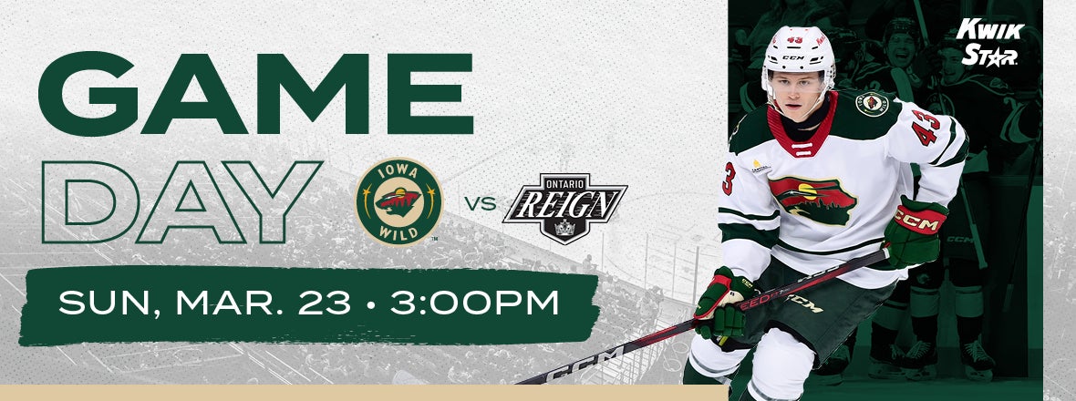 GAME PREVIEW: IOWA WILD VS. ONTARIO REIGN 