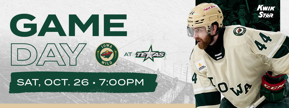 GAME PREVIEW: IOWA WILD AT TEXAS STARS 