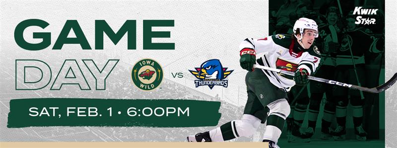 GAME PREVIEW: IOWA WILD VS. SPRINGFIELD THUNDERBIRDS