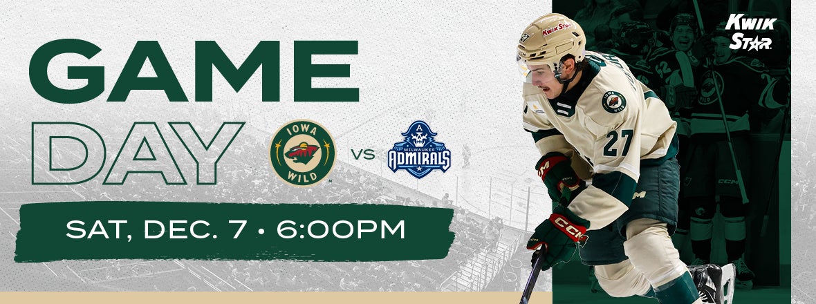 GAME PREVIEW: IOWA WILD VS. MILWAUKEE ADMIRALS 