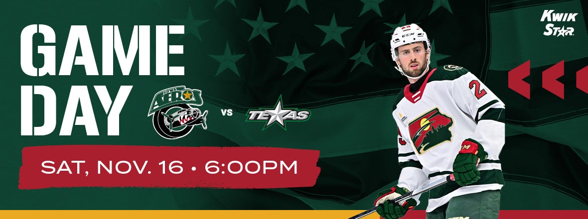 GAME PREVIEW: IOWA WILD VS. TEXAS STARS