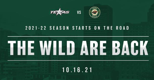 Iowa Wild Announces First Rounds Playoff Schedule