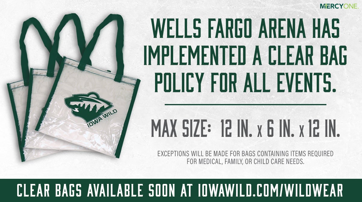 Bag Policy  Iowa Events Center