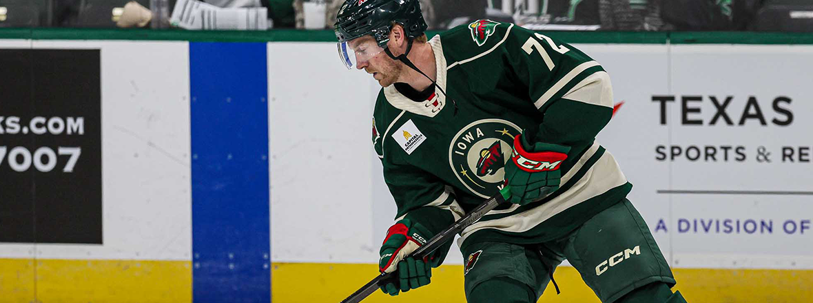 MINNESOTA WILD RECALLS FORWARD TRAVIS BOYD FROM IOWA