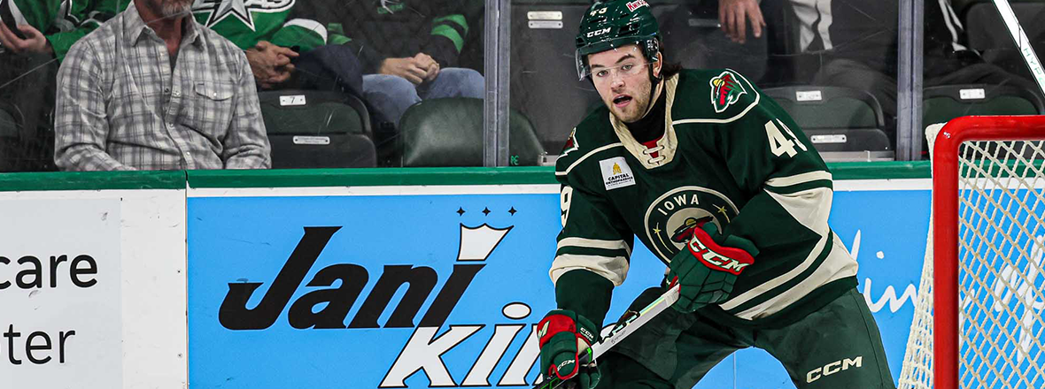 IOWA WILD RECALLS DEFENSEMAN KYLE MASTERS FROM HEARTLANDERS 