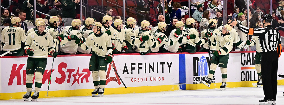 GAUNCE RECORDS HAT TRICK IN 5-0 IOWA WIN