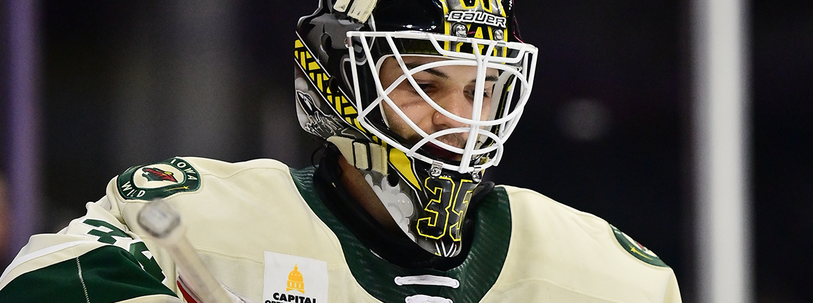 IOWA WILD SIGNS, RECALLS GOALTENDER WILLIAM ROUSSEAU 